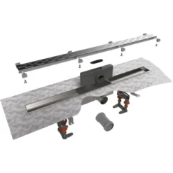 ESS Easy Drain Duschrinne Compact FF 70 Cm Sperrwasserhöhe 30 Mm -Wenko Verkäufe 4854964 4854972 4854998 b3