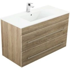 Posseik Waschplatz Aurora 100 Cm Braun 2-teilig