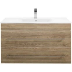 Posseik Waschplatz Aurora 100 Cm Braun 2-teilig -Wenko Verkäufe 4873 AURORA1000000214DE 3