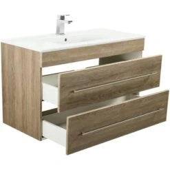 Posseik Waschplatz Aurora 100 Cm Braun 2-teilig -Wenko Verkäufe 4873 AURORA1000000214DE 5