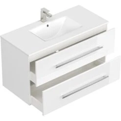 Posseik Waschplatz 100 Cm Homeline Weiß Hochglanz -Wenko Verkäufe 4873 HOMELINE100000101DE 4