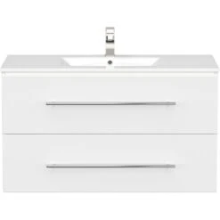 Posseik Waschplatz 100 Cm Homeline Weiß Hochglanz -Wenko Verkäufe 4873 HOMELINE100000101DE 5