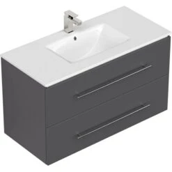 Posseik Waschplatz 100 Cm Homeline Anthrazit 9 Posseik Waschplatz 100 Cm Homeline Anthrazit -Wenko Verkäufe 4873 HOMELINE100000104DE 3