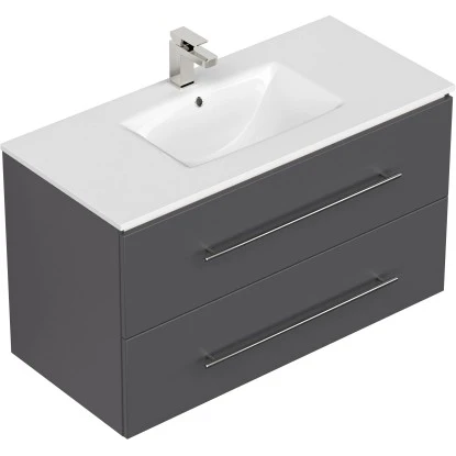 Posseik Waschplatz 100 Cm Homeline Anthrazit 3 Posseik Waschplatz 100 Cm Homeline Anthrazit – Bild 3