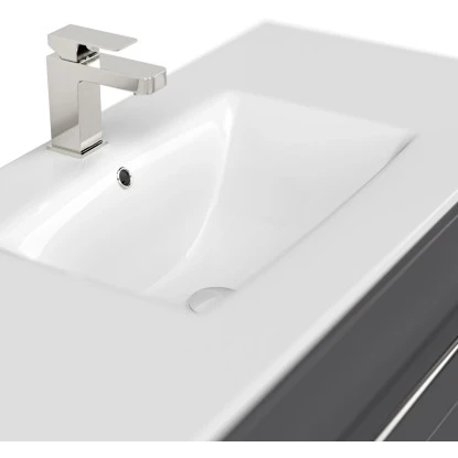 Posseik Waschplatz 100 Cm Homeline Anthrazit 6 Posseik Waschplatz 100 Cm Homeline Anthrazit – Bild 6