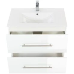 Posseik Waschtisch Homeline 54 Cm X 70 Cm X 46 Cm Weiß Hochglanz -Wenko Verkäufe 4873 HOMELINE70000101DE 6