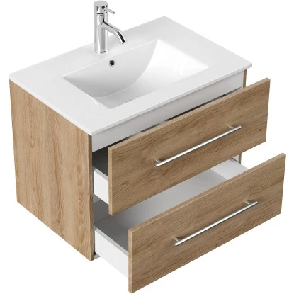 Posseik Waschplatz Homeline 70 Cm Eiche Hell 2-teilig 4 Posseik Waschplatz Homeline 70 Cm Eiche Hell 2-teilig – Bild 4