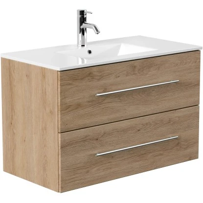 Posseik Waschplatz Homeline 90 Cm Eiche Hell 2-teilig 1 Posseik Waschplatz Homeline 90 Cm Eiche Hell 2-teilig