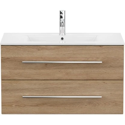 Posseik Waschplatz Homeline 90 Cm Eiche Hell 2-teilig 5 Posseik Waschplatz Homeline 90 Cm Eiche Hell 2-teilig – Bild 5