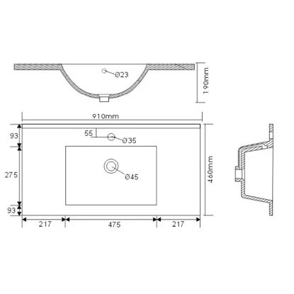 Posseik Waschplatz Homeline 90 Cm Eiche Hell 2-teilig 7 Posseik Waschplatz Homeline 90 Cm Eiche Hell 2-teilig – Bild 7