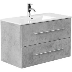 Posseik Waschplatz Homeline 90 Cm Beton 2-teilig