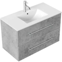 Posseik Waschplatz Homeline 90 Cm Beton 2-teilig -Wenko Verkäufe 4873 HOMELINE90000216DE 3