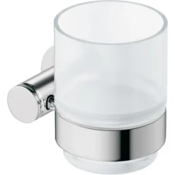 Duravit Glashalter D-Code 10,2 Cm X 11,8 Cm X 9,7 Cm Matt Chrom Glas Rechts