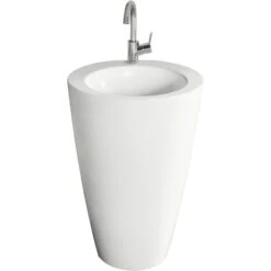 AquaSu LitO Waschplatz Ø 52,5 Cm Weiß