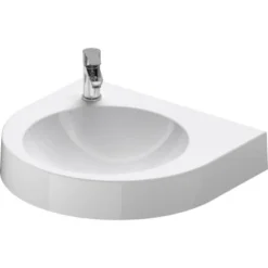 Duravit Waschbecken Architec 57,5 Cm Weiß Mit Hahnloch Links
