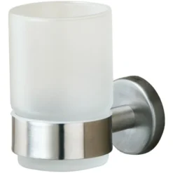 Tiger Zahnputzbecher Boston Aus Mattglas Und Gebürstetem Edelstahl