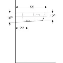 Geberit Waschbecken Bambini Mit Schwammbecken 60 Cm KeraTect -Wenko Verkäufe 516968 4123 das 514602 5
