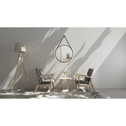 DSK Design LED-Lichtspiegel Rund Silver Barbier Ø 50 Cm Schwarz Matt 5 DSK Design LED-Lichtspiegel Rund Silver Barbier Ø 50 Cm Schwarz Matt – Bild 5