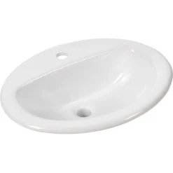 AquaSu AVondo Einbau-Waschbecken 51,6 Cm Weiß