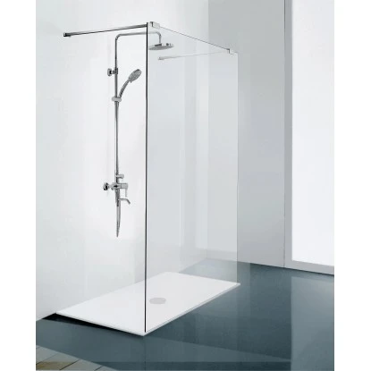 Sanotechnik Duschtrennwand Elegance Mit Teleskophalterung 195 Cm X 120 Cm Chrom 2 Sanotechnik Duschtrennwand Elegance Mit Teleskophalterung 195 Cm X 120 Cm Chrom – Bild 2