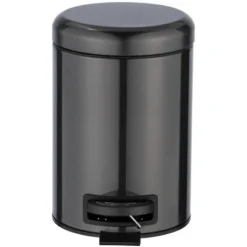 Wenko Kosmetik-Treteimer Leman Metallic-Schwarz 3 L Edelstahl -Wenko Verkäufe 587664 1068 06