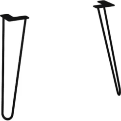 Maximus Füße Hairpin Legs Futuris 2 Stück Schwarz