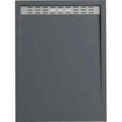 Verosan+ Duschplatte Mit Duschrinne Dunkelgrau 120 Cm X 90 Cm