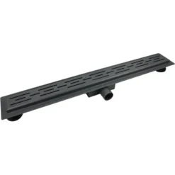 VerosanPro Duschrinne Nakia DR1 Komplettset Designrost Matt Dunkelgrau 90 Cm