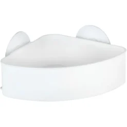 Wenko Static-Loc Eckablage Osimo Kunststoff Weiß