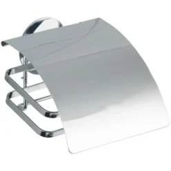 Wenko Turbo-Loc Toilettenpapierhalter Edelstahl Cover