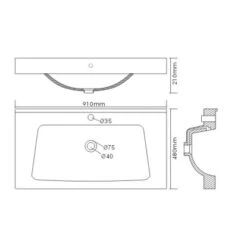 Posseik Waschplatz 86 Cm Joy Weiß -Wenko Verkäufe 6580013 4800 becken