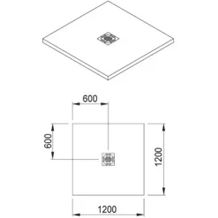 Bodenebenes Verfliesbares Duschelement 120 Cm X 120 Cm -Wenko Verkäufe 674803 3209 3