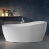 Freistehende Badewanne Aviva 180 Cm X 85 Cm Weiß