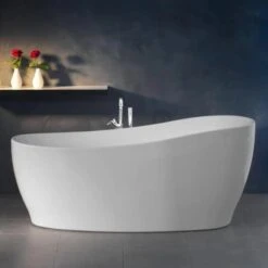 Freistehende Badewanne Aviva 180 Cm X 85 Cm Weiß