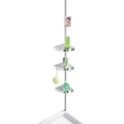 Wenko Teleskop Duschecke Premium 3 Ablagen Silber