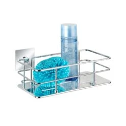 Wenko Turbo-Loc Edelstahl Wandablage Quadro Edelstahl 24 X 10 X 14.5 Cm, Chrom -Wenko Verkäufe 69350 sb freisteller de 01