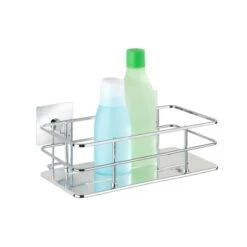 Wenko Turbo-Loc Edelstahl Wandablage Quadro Edelstahl 24 X 10 X 14.5 Cm, Chrom -Wenko Verkäufe 69350 sb freisteller de 03