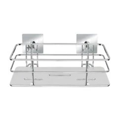 Wenko Turbo-Loc Edelstahl Wandablage Quadro Edelstahl 24 X 10 X 14.5 Cm, Chrom -Wenko Verkäufe 69350 sb freisteller de 04