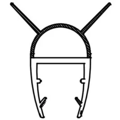 Dichtleiste Für Duschkabinen 2er-Set 8 Mm Glasstärke -Wenko Verkäufe 702407 4633 4