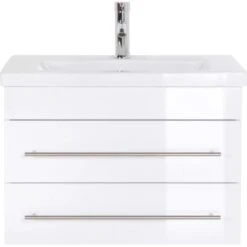 Posseik Waschplatz 70 Cm Vela SlimLine Weiß 2-teilig