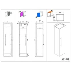 Posseik Hochschrank Homeline 150 Cm Eiche Hell -Wenko Verkäufe 73 HOMELINEHS150000214DE 4