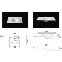 Posseik Badmöbel-Set Teramo 100 Cm Eiche Hell Seidenglanz 4-teilig 32 Posseik Badmöbel-Set Teramo 100 Cm Eiche Hell Seidenglanz 4-teilig -Wenko Verkäufe 73 TERAMOSET1004000104DE 8 1
