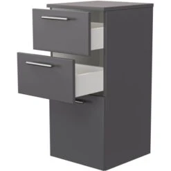 Posseik Badmöbel-Set Teramo 100 CmAnthrazit Seidenglanz 6-teilig -Wenko Verkäufe 73 TERAMOSET1006000104DE 7