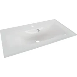 Fackelmann Glaswaschbecken 80,5 Cm Yega Weiß