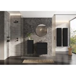 Maximus Waschbeckenunterschrank Sisi Schwarz Matt 60 Cm -Wenko Verkäufe 758080 4807 3