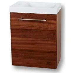 Sanotechnik Waschtisch Fantasy 40 Cm Nuss Mit Softclose-System