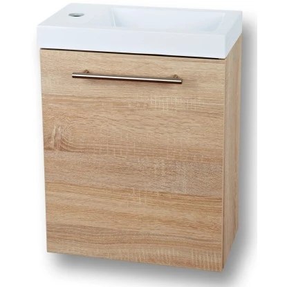 Sanotechnik Waschtisch Fantasy 40 Cm Eiche Mit Softclose-System 1 Sanotechnik Waschtisch Fantasy 40 Cm Eiche Mit Softclose-System