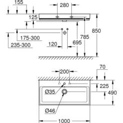 Grohe Waschtisch Cube Keramik 100 Cm Alpinweiß Mit Hahnloch Und Überl. PureGuard 5 Grohe Waschtisch Cube Keramik 100 Cm Alpinweiß Mit Hahnloch Und Überl. PureGuard -Wenko Verkäufe 778993 4520 3