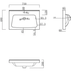 Posseik Waschplatz 75 Cm Joy Weiß -Wenko Verkäufe 80021 4873 JOY75000101DE 7
