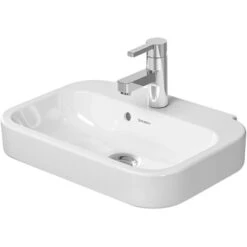 Duravit Handwaschbecken Happy D.2 50 Cm Weiß Mit Hahnloch Und Überlauf